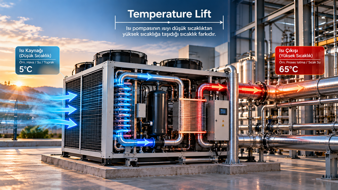 Isı Pompasında Temperature Lift Nedir?